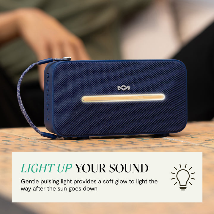 Blue | House of Marley Rise Up Solar Bluetooth Speaker