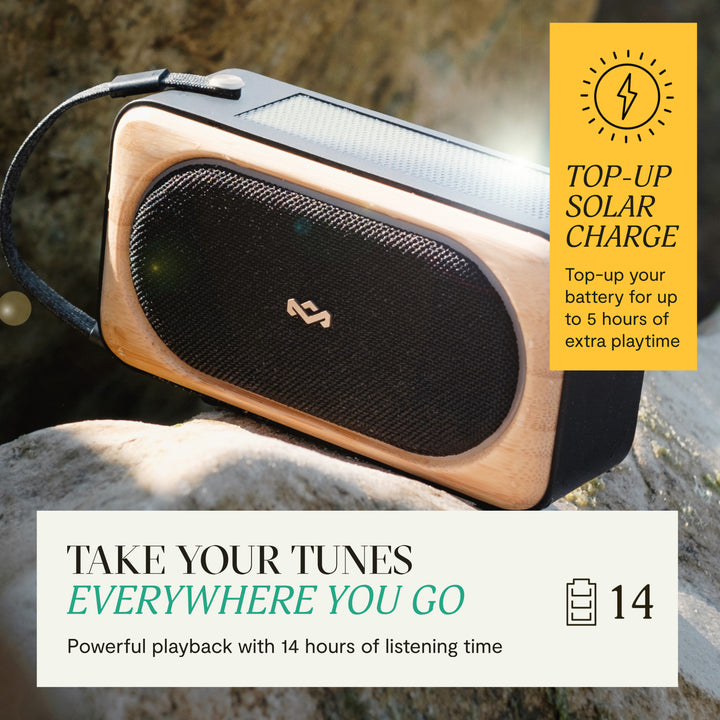 Signature Black | House of Marley Roots Solar Bluetooth Speaker