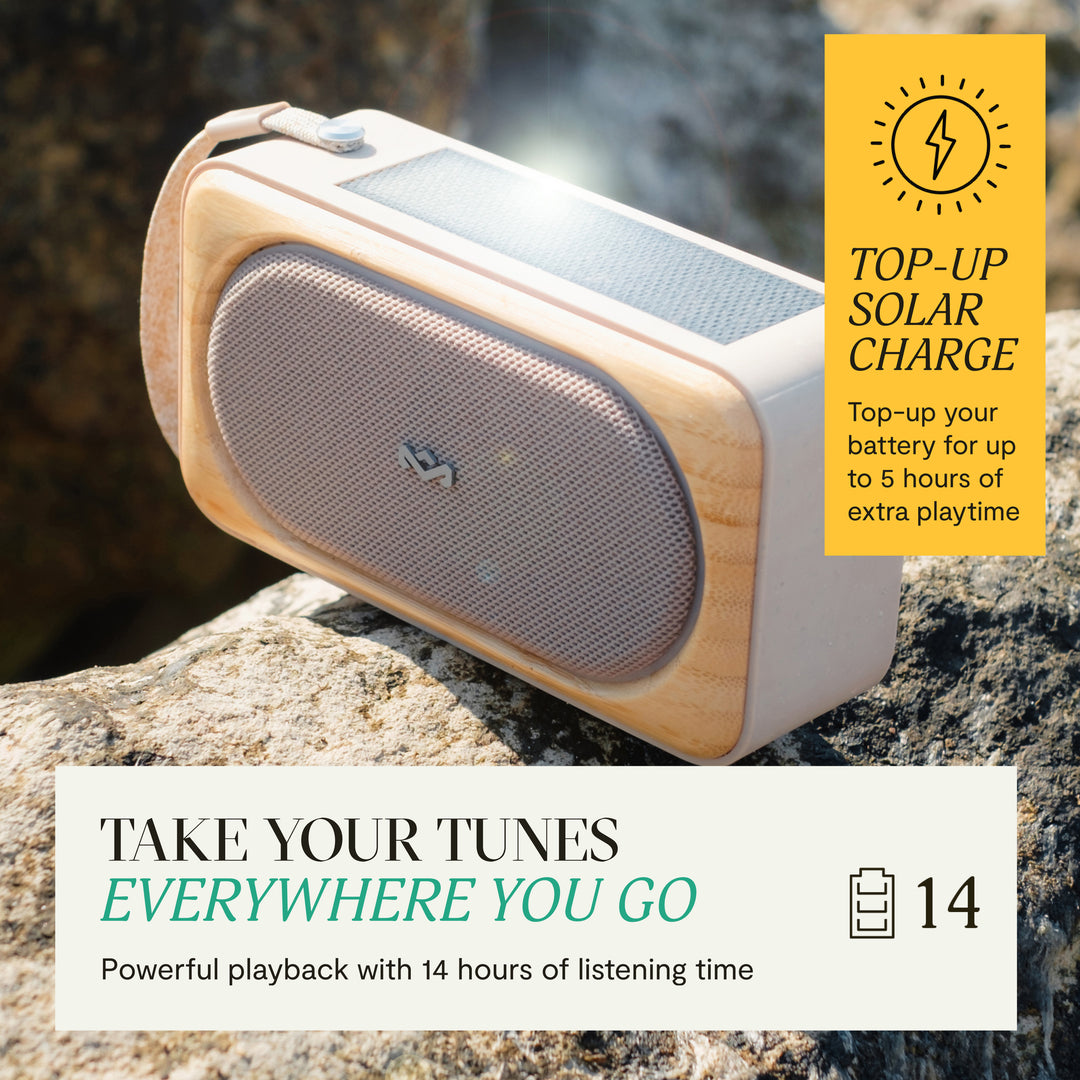 Cream | House of Marley Roots Solar Bluetooth Speaker