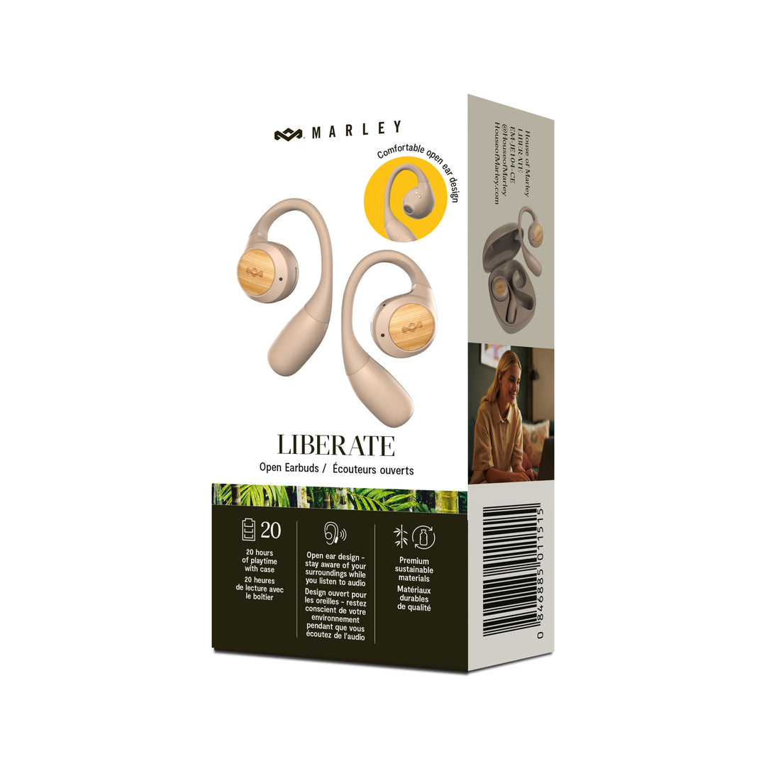 Cream | Liberate Open Ear True Wireless Earphones