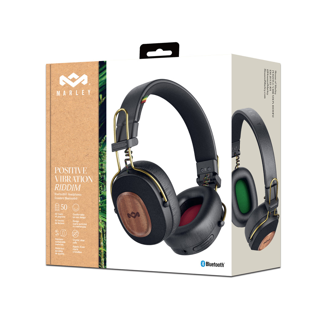 Rasta | House of Marley Positive Vibration Riddim On-Ear Headphones