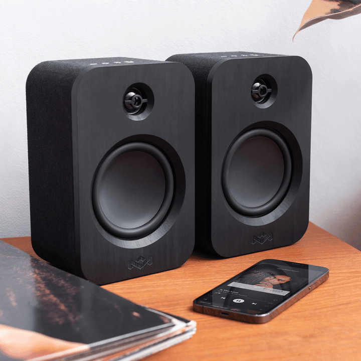 House of Marley - Get Together Duo Bluetooth® Bookshelf Speaker - Black Edition