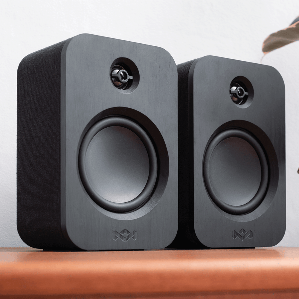 House of Marley - Get Together Duo Bluetooth® Bookshelf Speaker - Black Edition