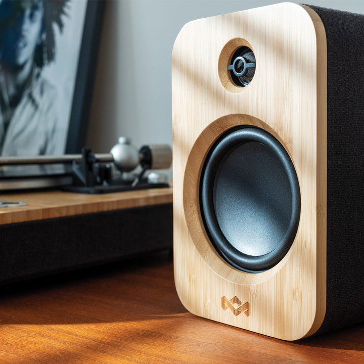 House of Marley Get Together Solo Bluetooth Speaker - Paired with a Bluetooth turntable