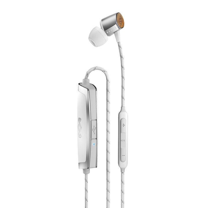 Silver | Uplift 2 Wireless Bluetooth Headphones Zoomed