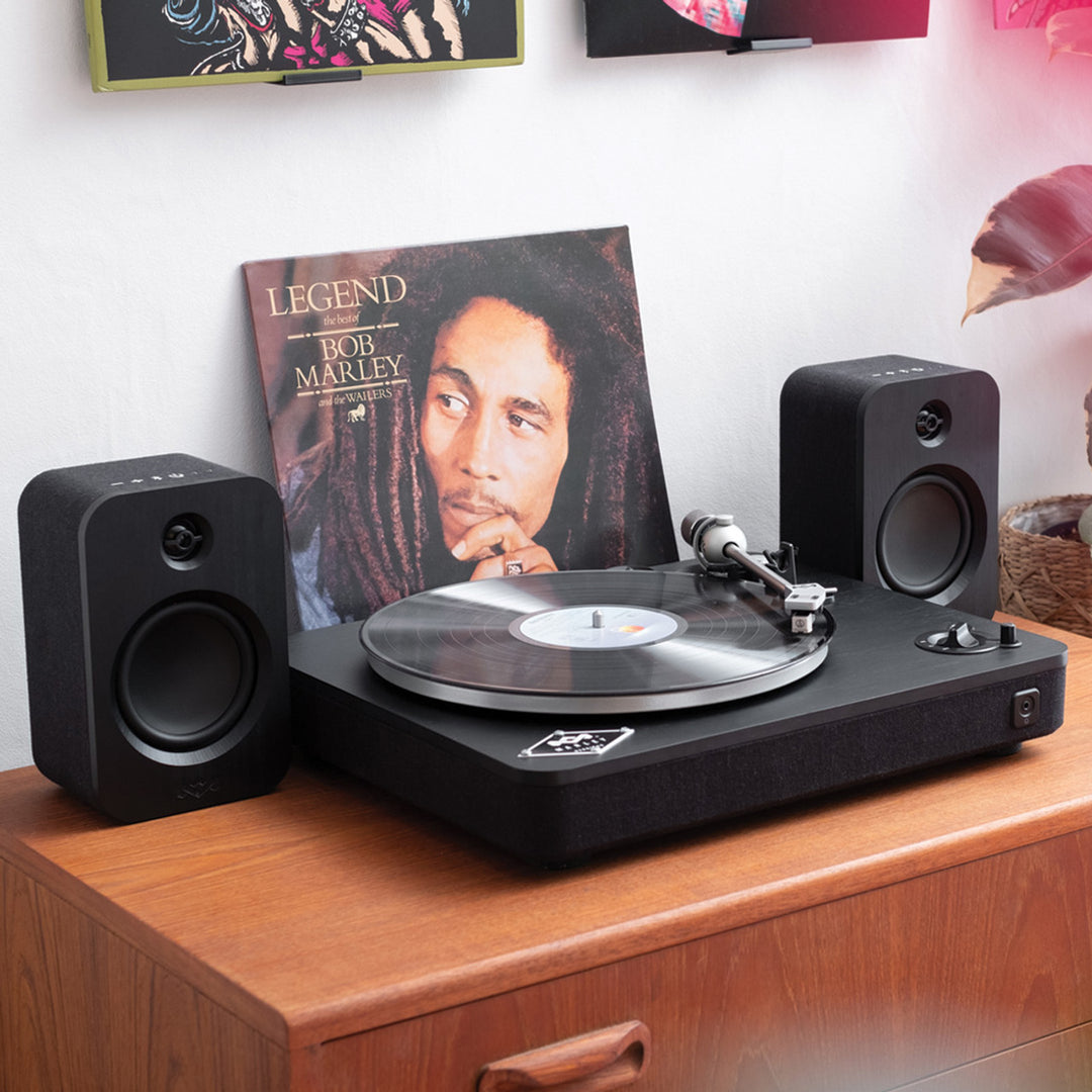 House of Marley - Get Together Duo Bluetooth® Bookshelf Speaker - Black Edition