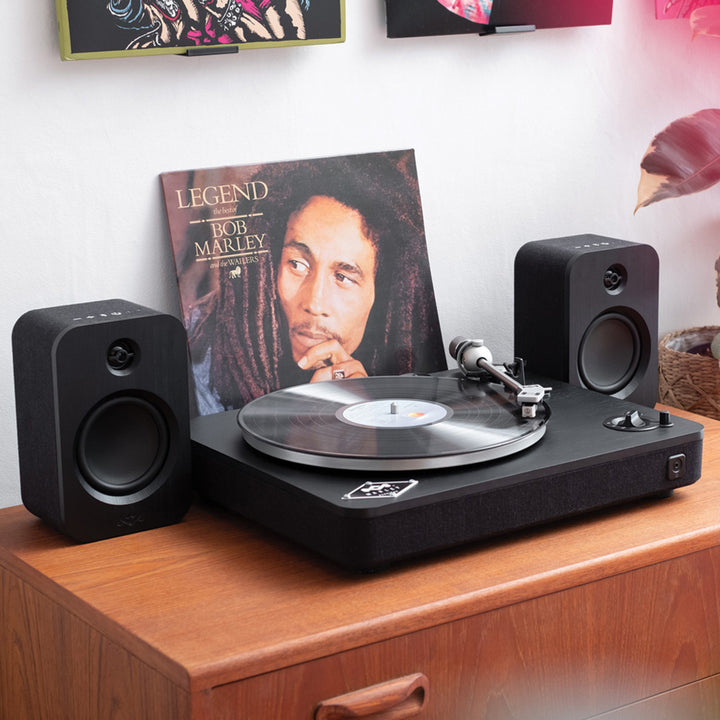 House of Marley - Get Together Duo Bluetooth® Bookshelf Speaker - Black Edition