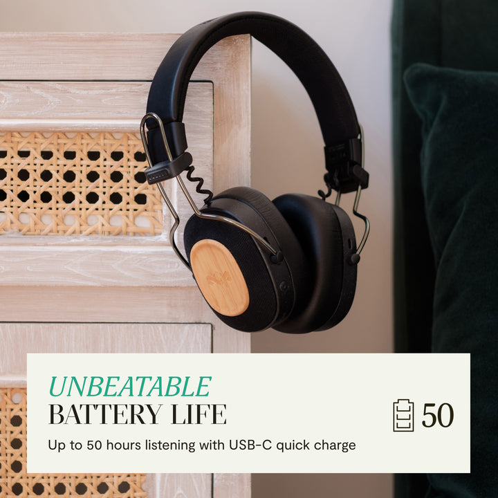 Signature Black | House of Marley Positive Vibration Riddim On-Ear Headphones