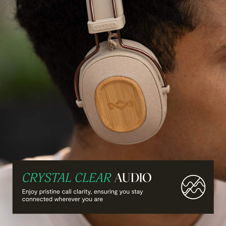 Cream | House of Marley Positive Vibration Riddim On-Ear Headphones