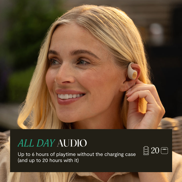 Cream | Liberate Open Ear True Wireless Earphones
