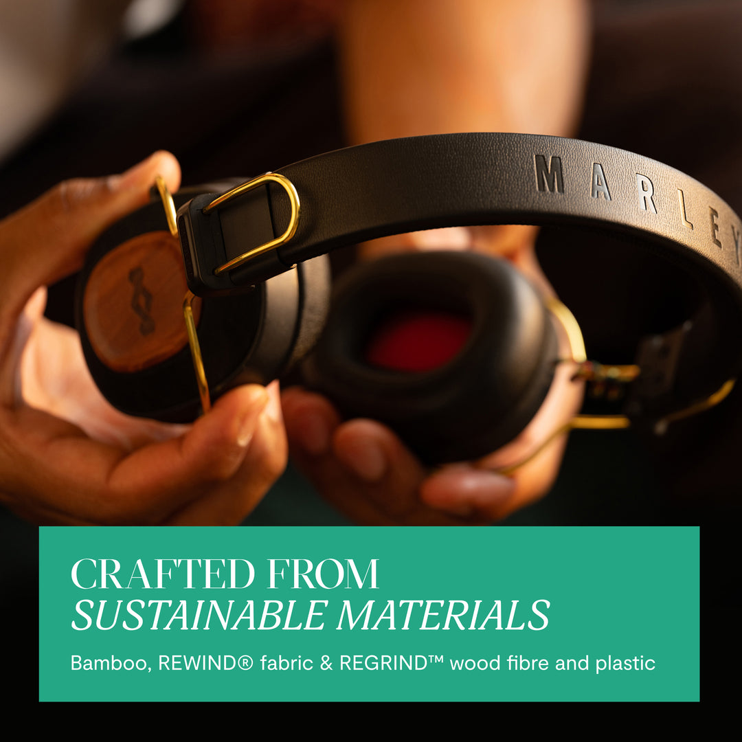 Rasta | House of Marley Positive Vibration Riddim On-Ear Headphones
