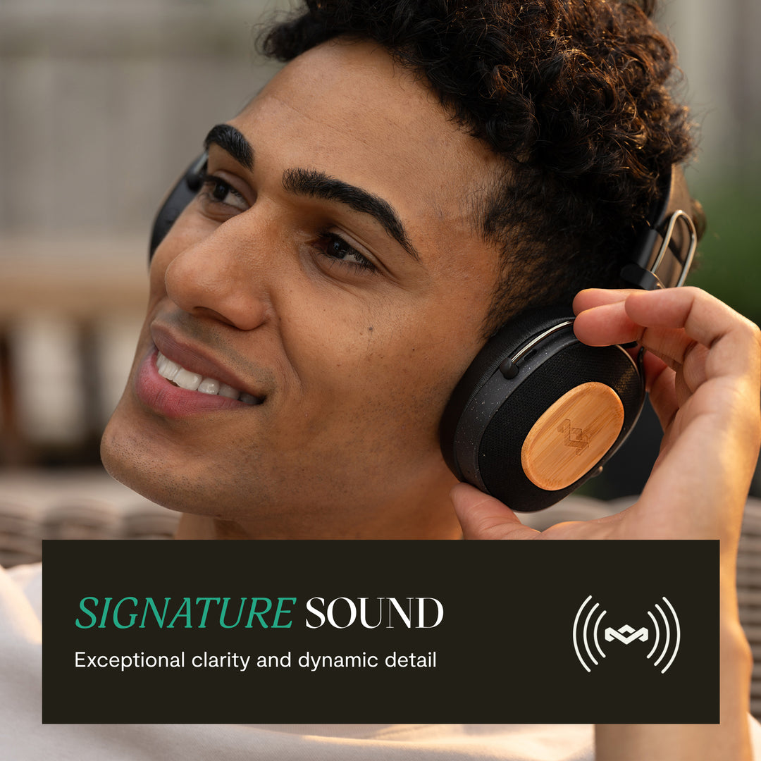 Signature Black | House of Marley Positive Vibration Riddim On-Ear Headphones