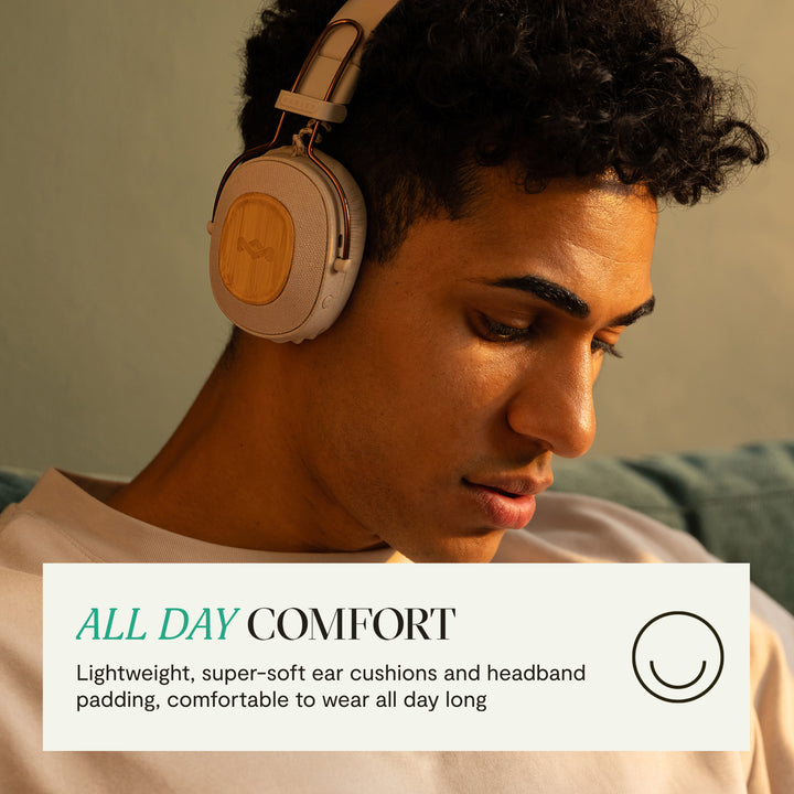 Cream | House of Marley Positive Vibration Riddim On-Ear Headphones