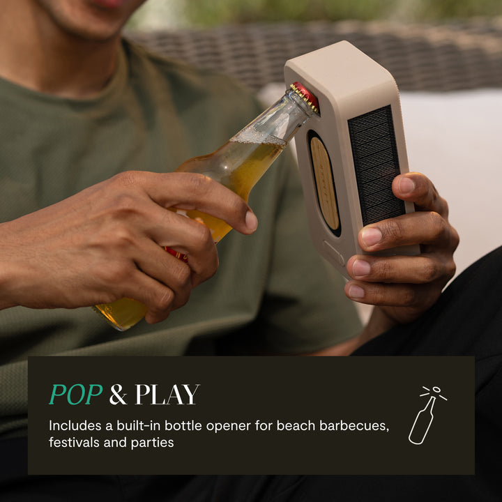 Cream | House of Marley Rise Up Solar Bluetooth Speaker