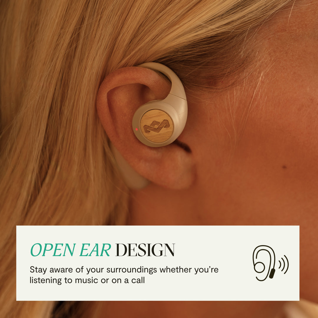 Cream | Liberate Open Ear True Wireless Earphones