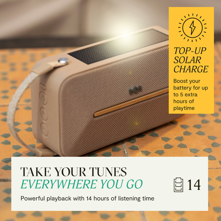 Cream | House of Marley Rise Up Solar Bluetooth Speaker