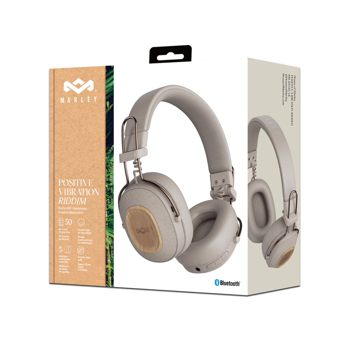 Cream | House of Marley Positive Vibration Riddim On-Ear Headphones