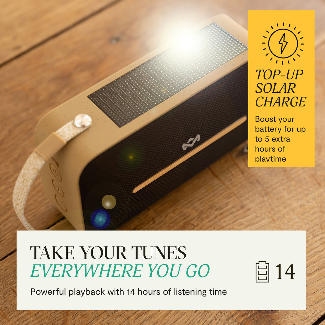 Signature Black | House of Marley Rise Up Solar Bluetooth Speaker