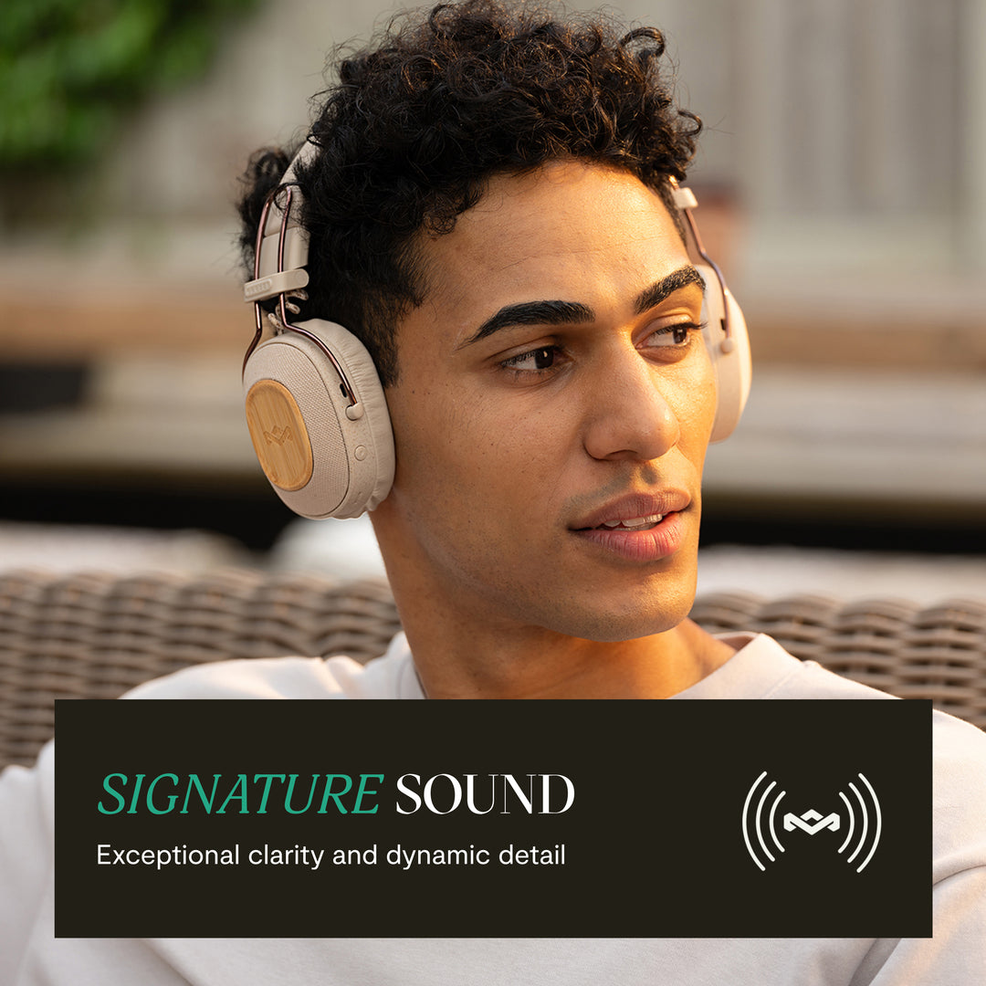Cream | House of Marley Positive Vibration Riddim On-Ear Headphones