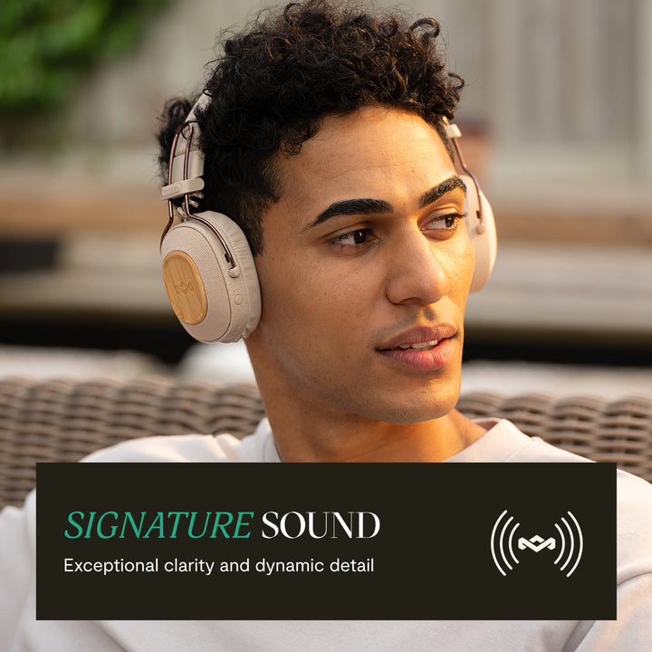 Cream | House of Marley Positive Vibration Riddim On-Ear Headphones