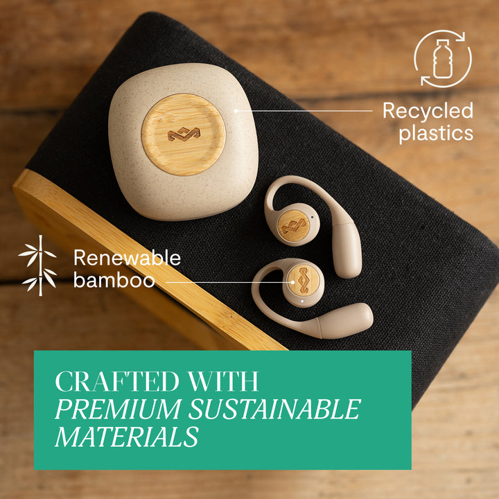Cream | Liberate Open Ear True Wireless Earphones